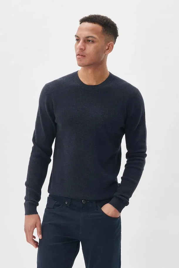 Matinique Malagoon Pullover - Dark Navy Melange