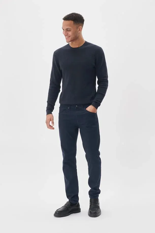 Matinique Malagoon Pullover - Dark Navy Melange