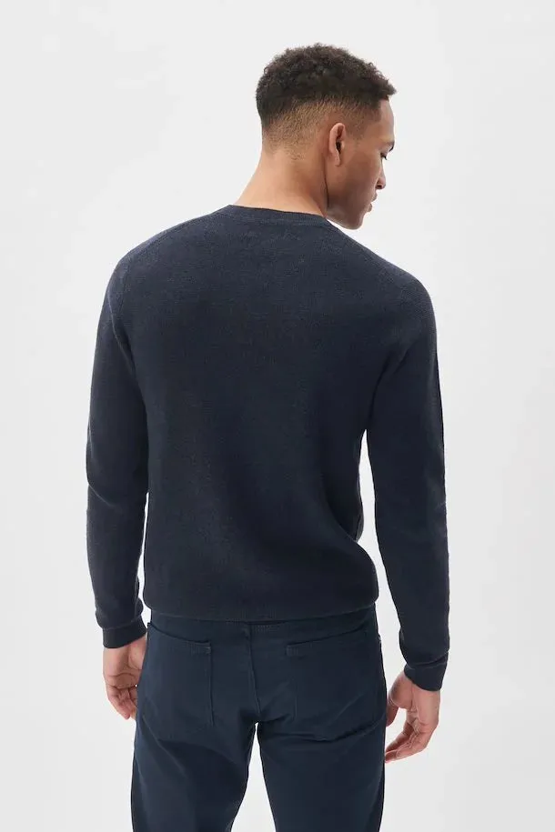 Matinique Malagoon Pullover - Dark Navy Melange