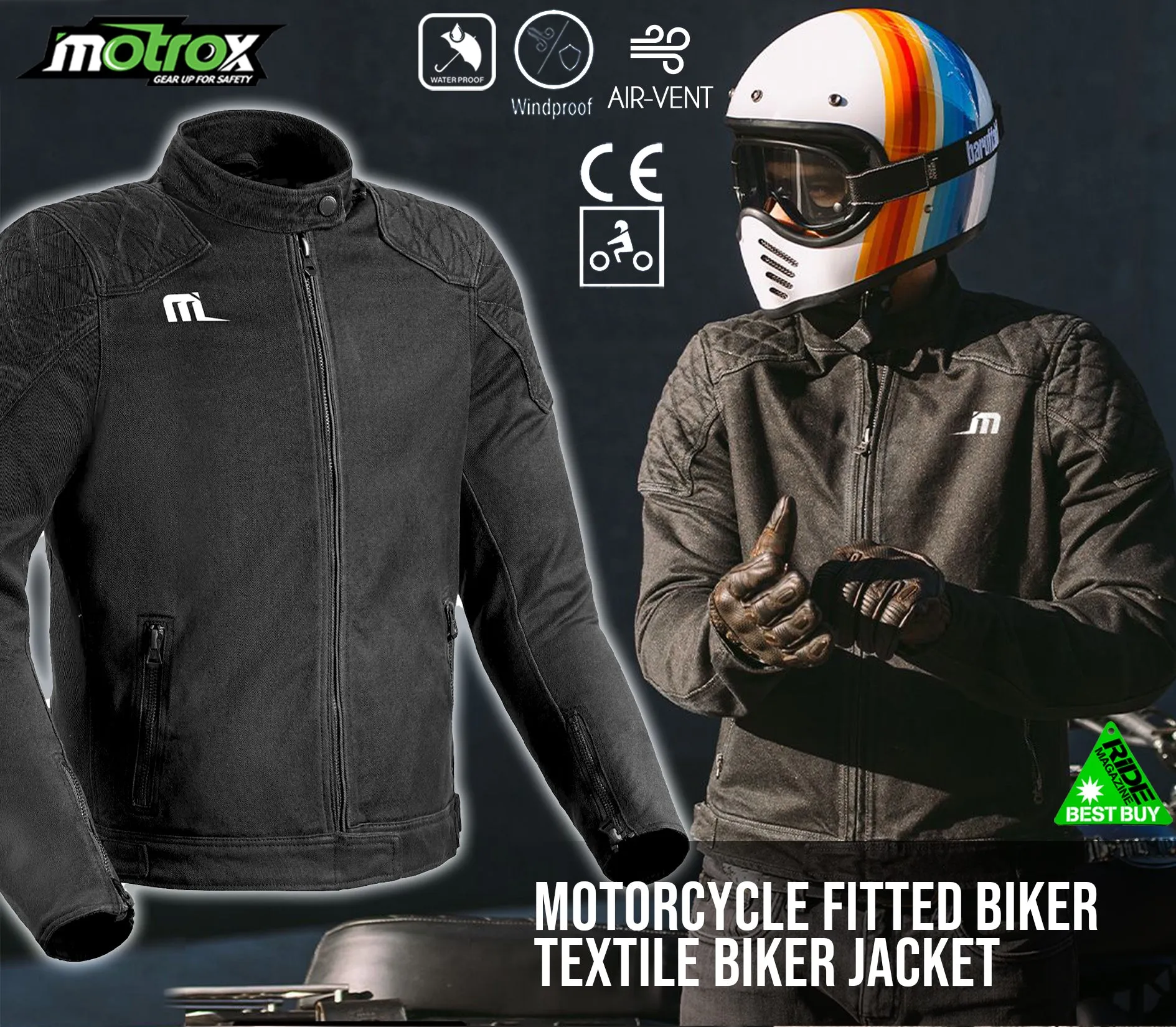 Men Textile Motorcycle Jacket MTX-4.0 Biker Jacket