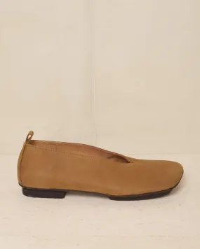 Mustard Stone Ballet Flats