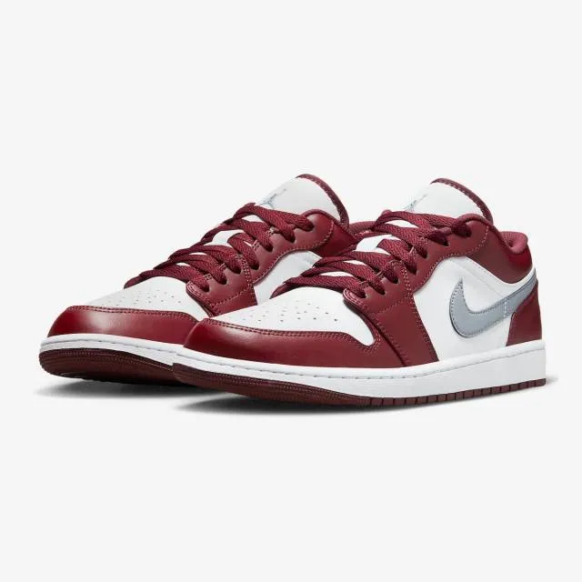 Nike Air Jordan 1 Low (Bordeaux/ White/ Bordeaux/ Grey) ...