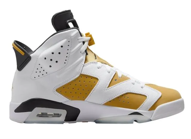 Nike Air Jordan 6 Retro (Yellow Ochre/ White/ Yellow Och...