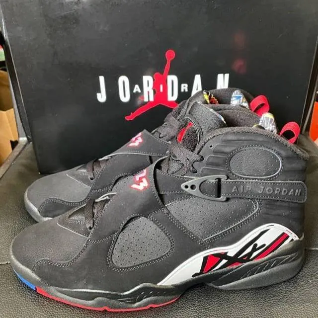 Nike Air Jordan 8 Retro Playoffs Black True Red