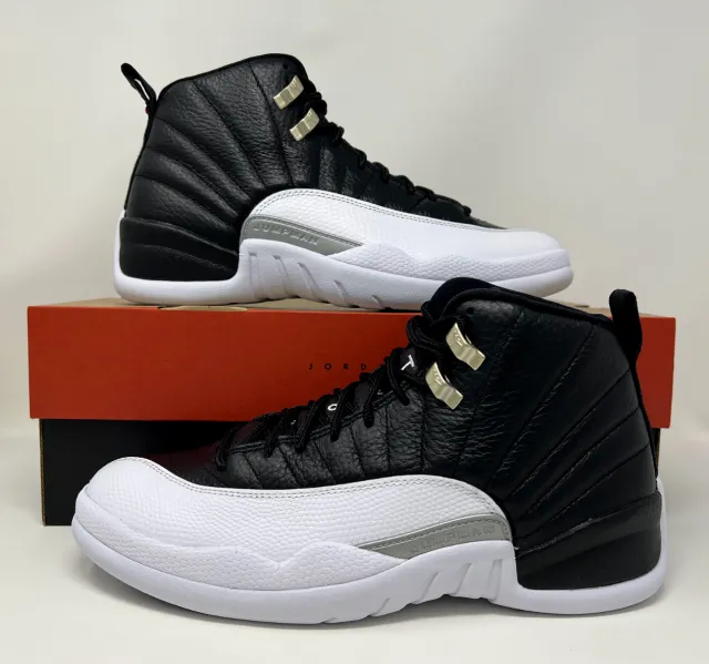 Nike Air Jordan Retro XII 12 Playoffs 2022 Black White M...