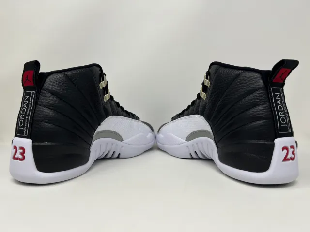 Nike Air Jordan Retro XII 12 Playoffs 2022 Black White M...