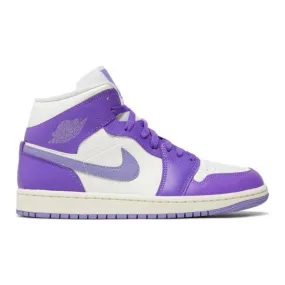 Nike Women's Air Jordan 1 Mid (Action Grape/ Purple/ Sai...