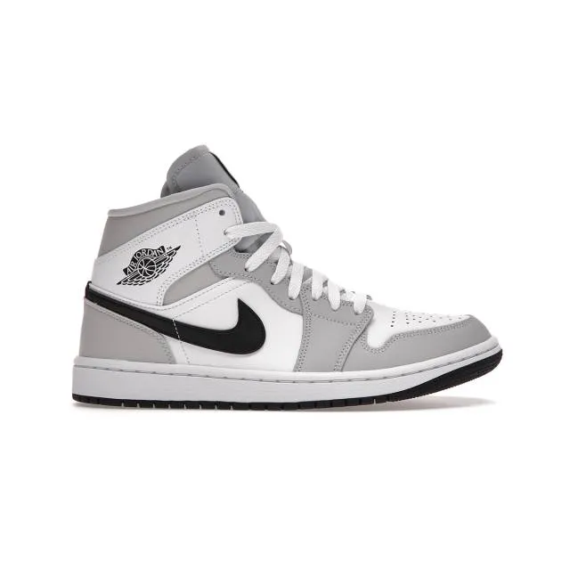 Nike Women's Air Jordan 1 Mid (Grey Fog/ White/ Light Sm...