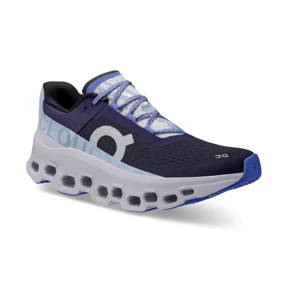 On Women's Cloudmonster Running Shoes - Acai/Lavender