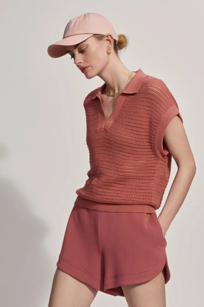 Otto Knit Vest- Canyon Rose