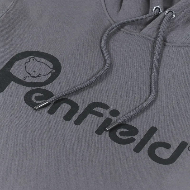 Penfield Bear Chest Print Hoodie Castlerock