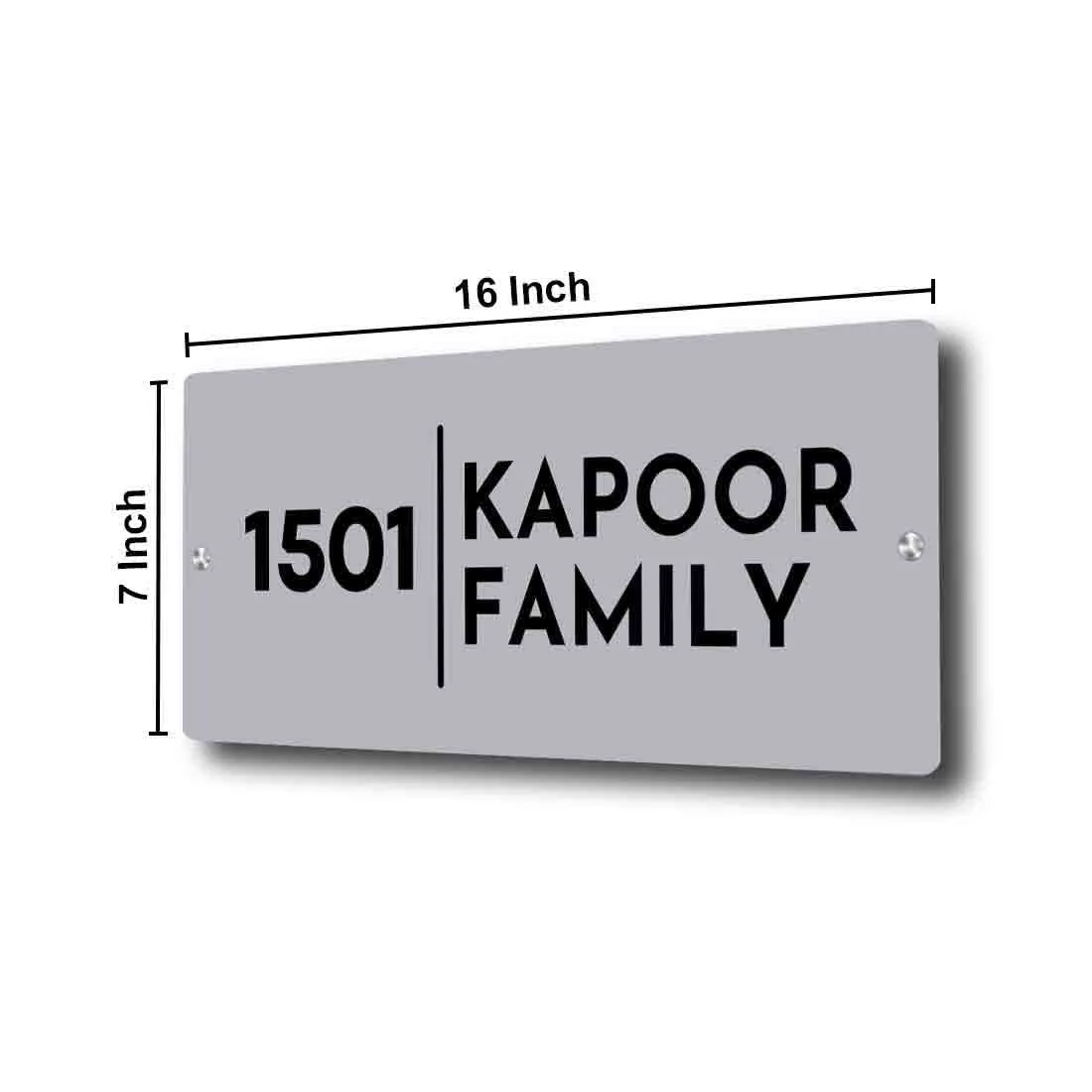 Personalised House Name Plate Entrance Nameboards for Flats Offices- Acrylic