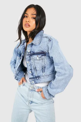 Petite Crop Denim Jacket