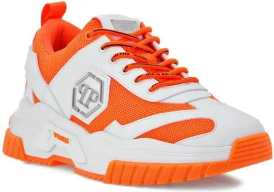 Philipp Plein Predator lace-up sneakers Orange