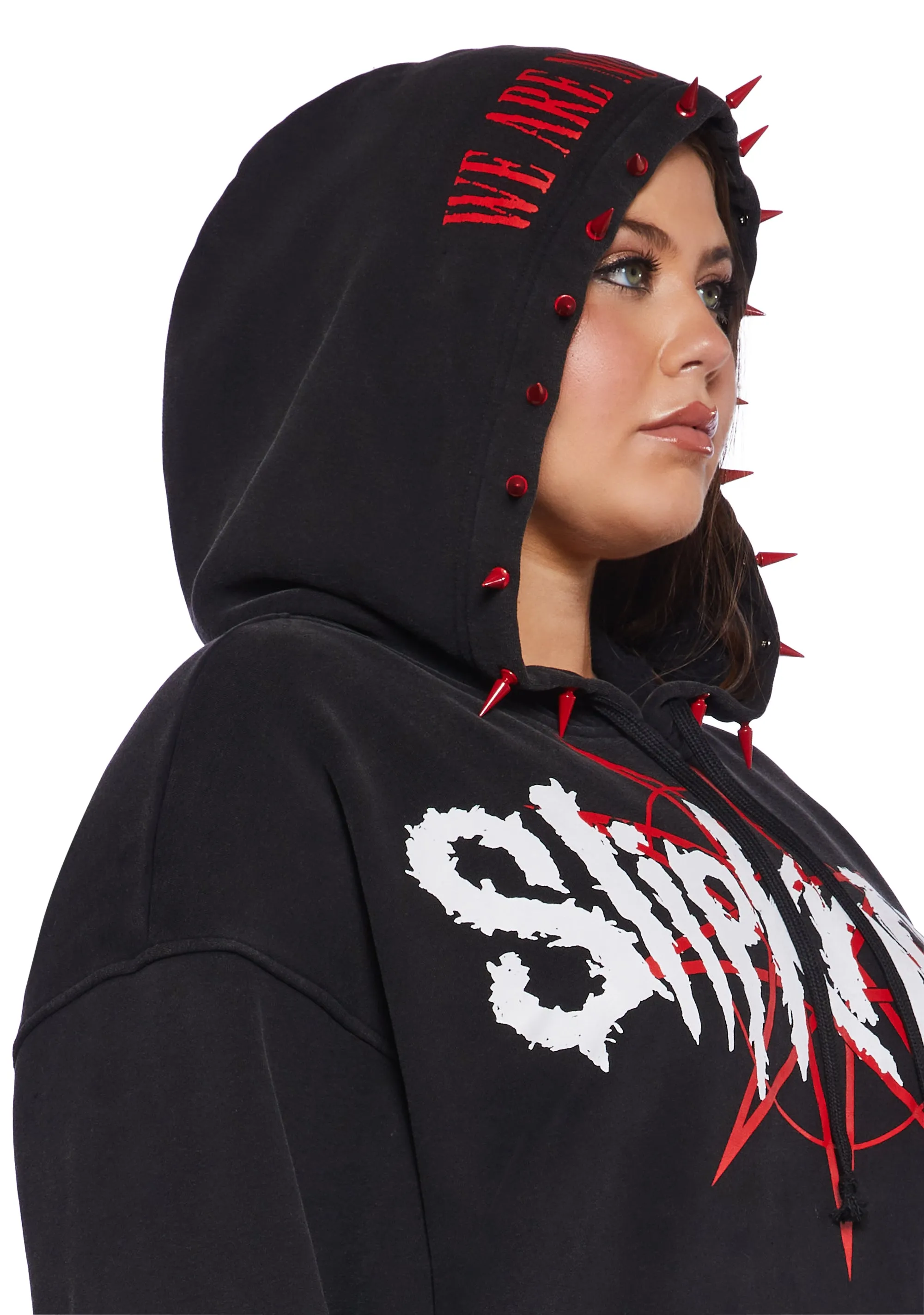 Plus Come Play Dying Graphic Hoodie-