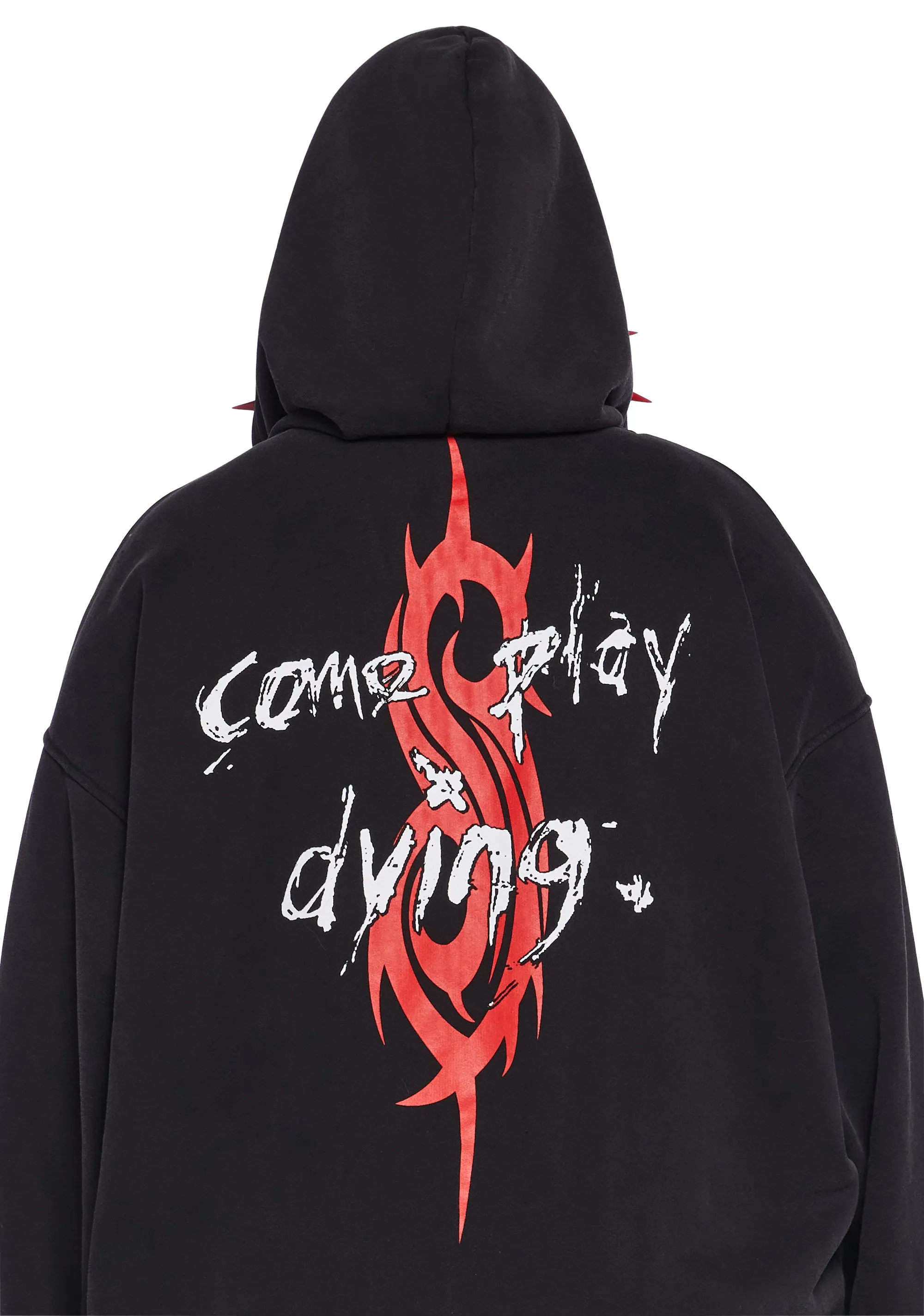 Plus Come Play Dying Graphic Hoodie-