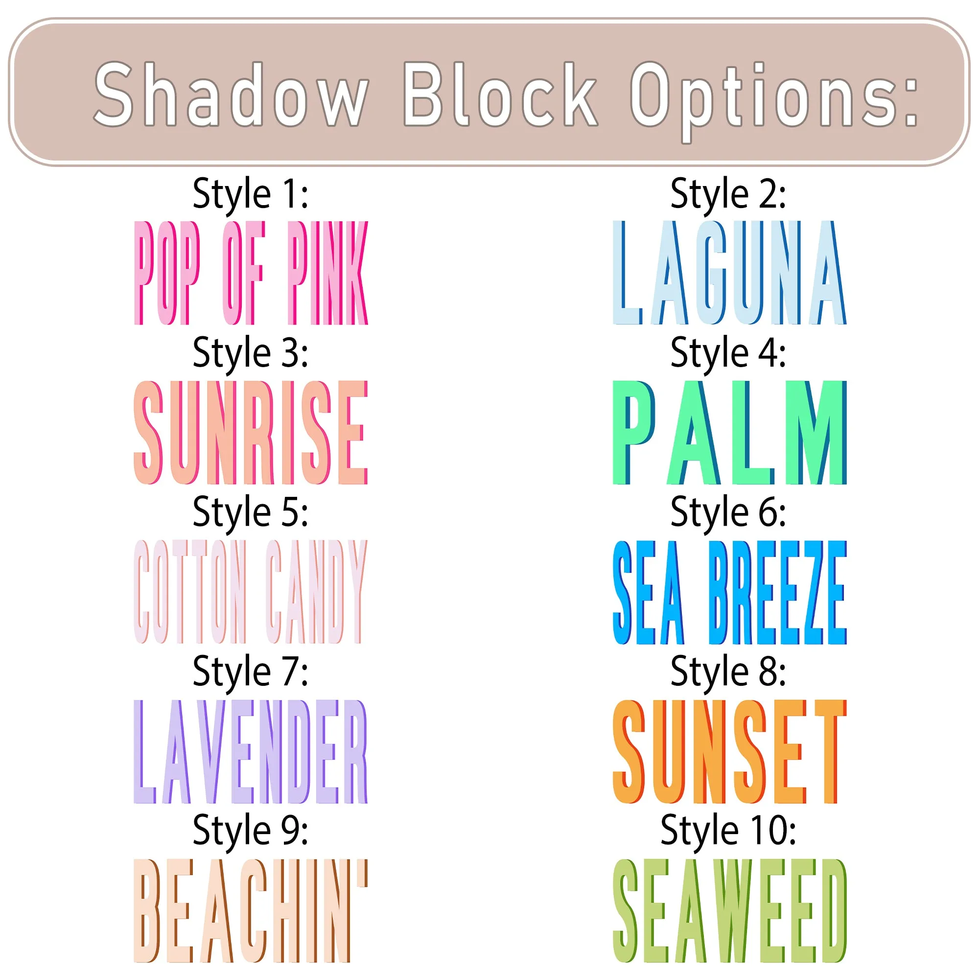 (PRE-ORDER) SHADOW BLOCK PERSONALIZED BEACH TOWELS | VARIOUS STYLES