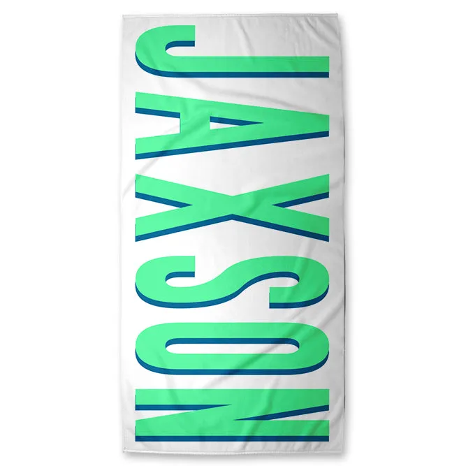 (PRE-ORDER) SHADOW BLOCK PERSONALIZED BEACH TOWELS | VARIOUS STYLES