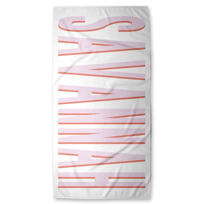 (PRE-ORDER) SHADOW BLOCK PERSONALIZED BEACH TOWELS | VARIOUS STYLES