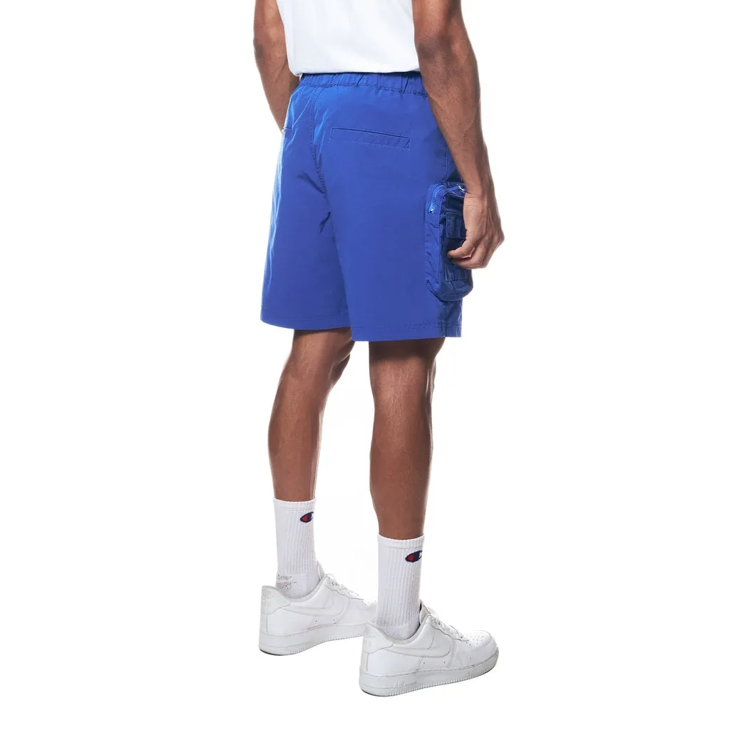 Printed Utility Lounge Windbreaker Shorts - Royal