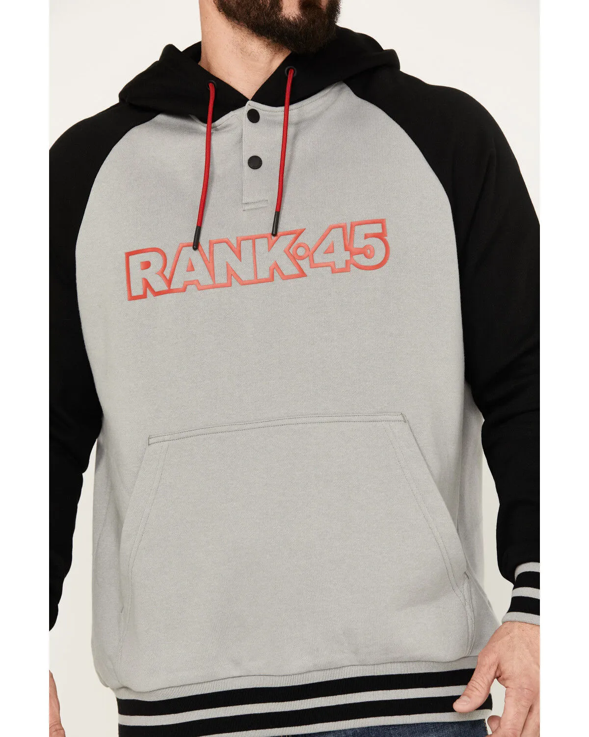 Product Name:  RANK 45® Men's Color Block Challenger Hooded Pullover