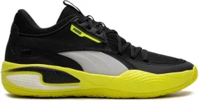 PUMA Court Rider Black Yellow Alert sneakers