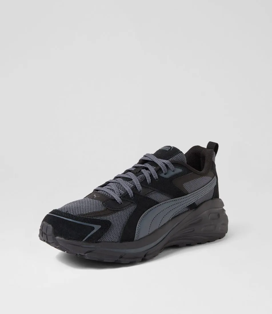 PUMA Hypnotic Black Strong Gray Lace Up Sneakers