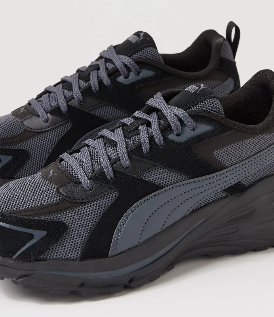 PUMA Hypnotic Black Strong Gray Lace Up Sneakers