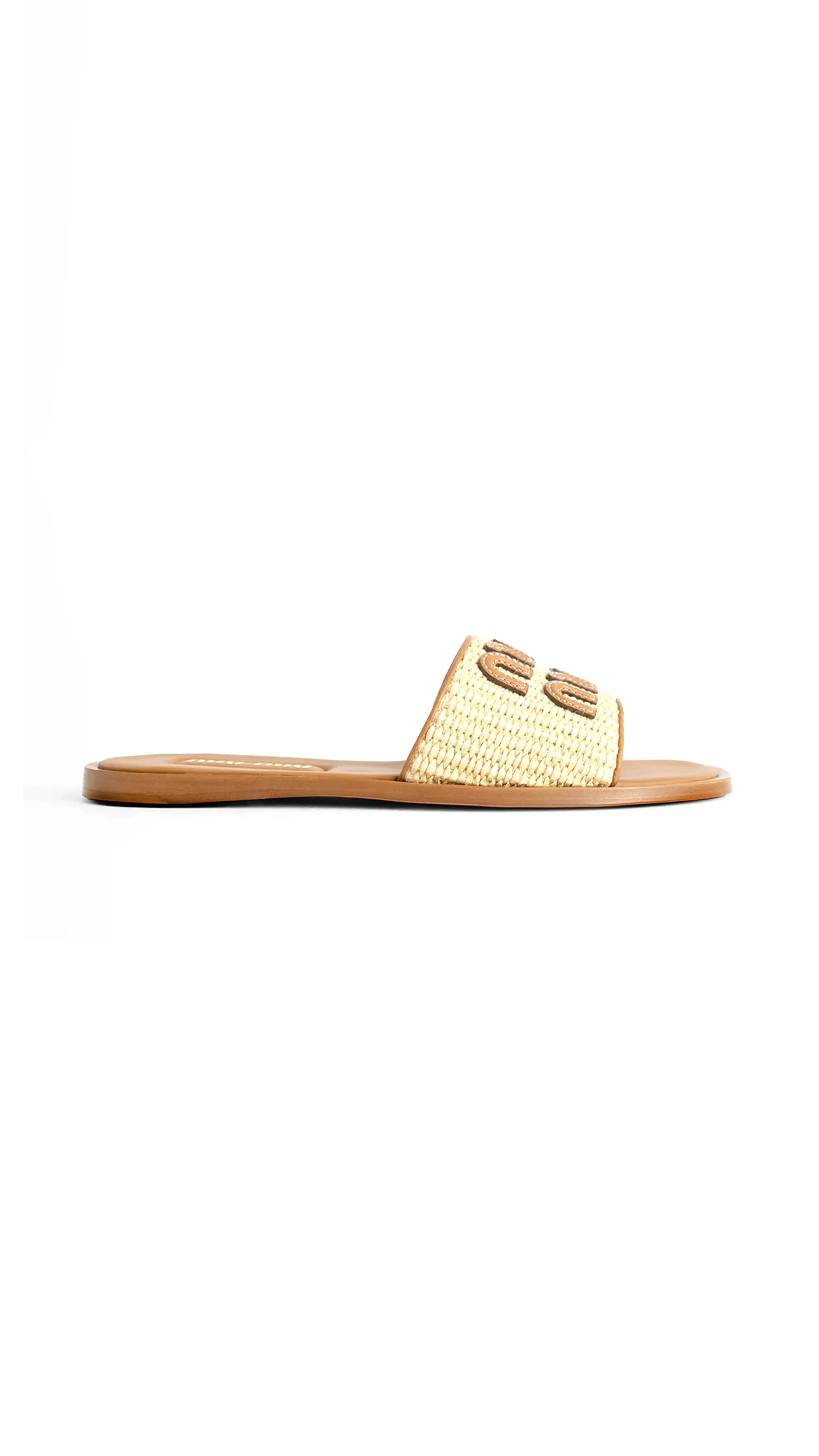 Rafia Flats - Natural/Brown