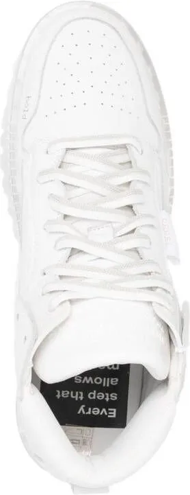 RBRSL RUBBER SOUL ridged lace up sneakers White