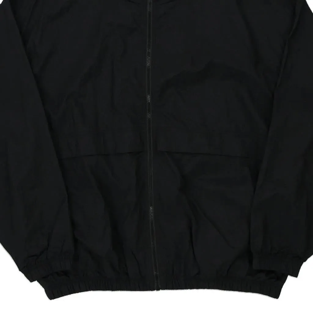 Reebok Windbreaker - XL Black Nylon