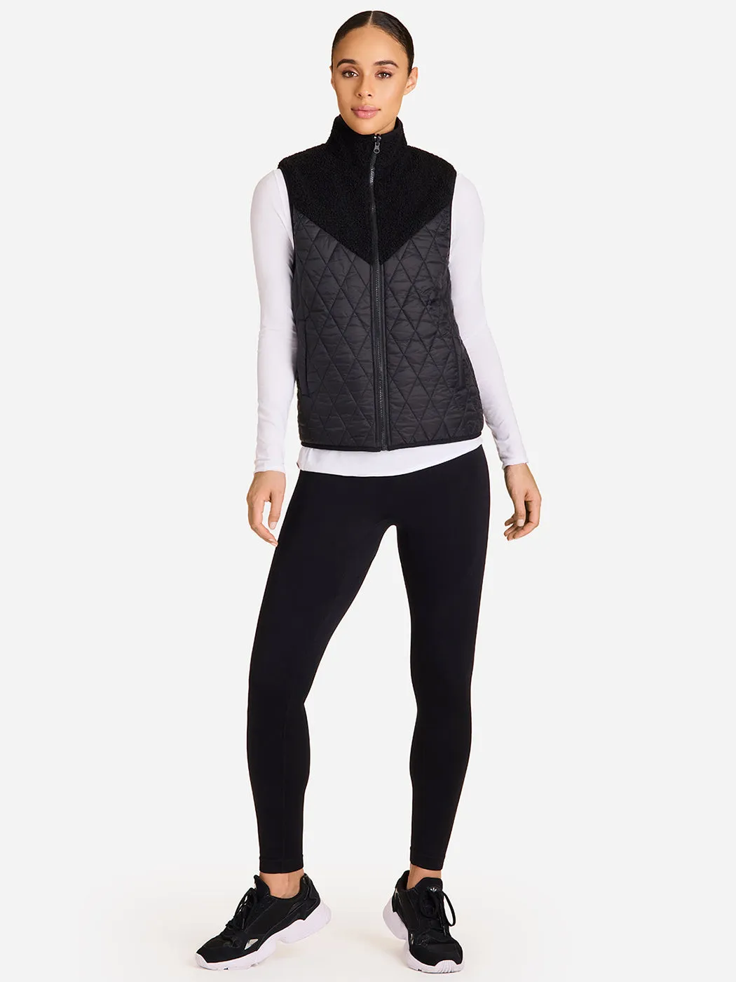 Reversible Ski Vest - BLACK/BLACK