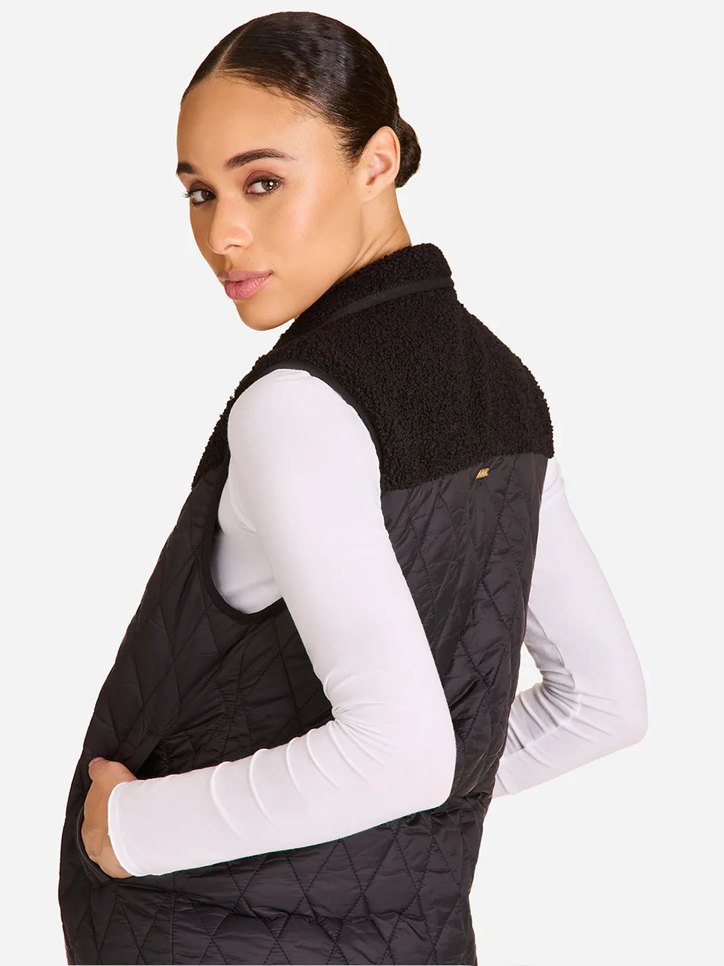 Reversible Ski Vest - BLACK/BLACK