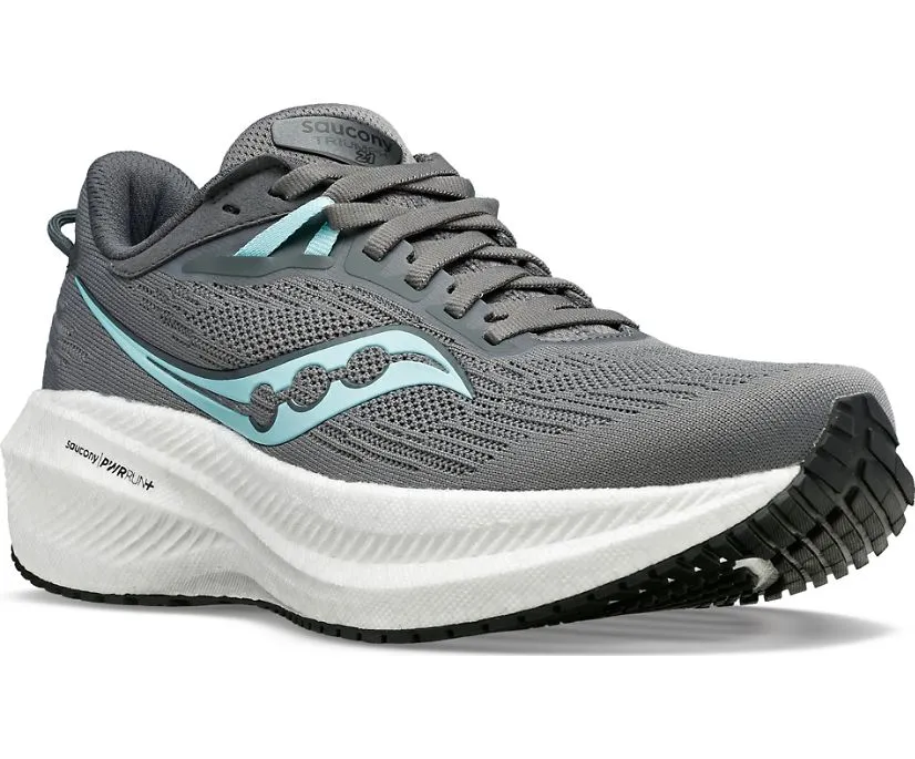 Saucony Triumph 21 (Gravel/Black) - Women's