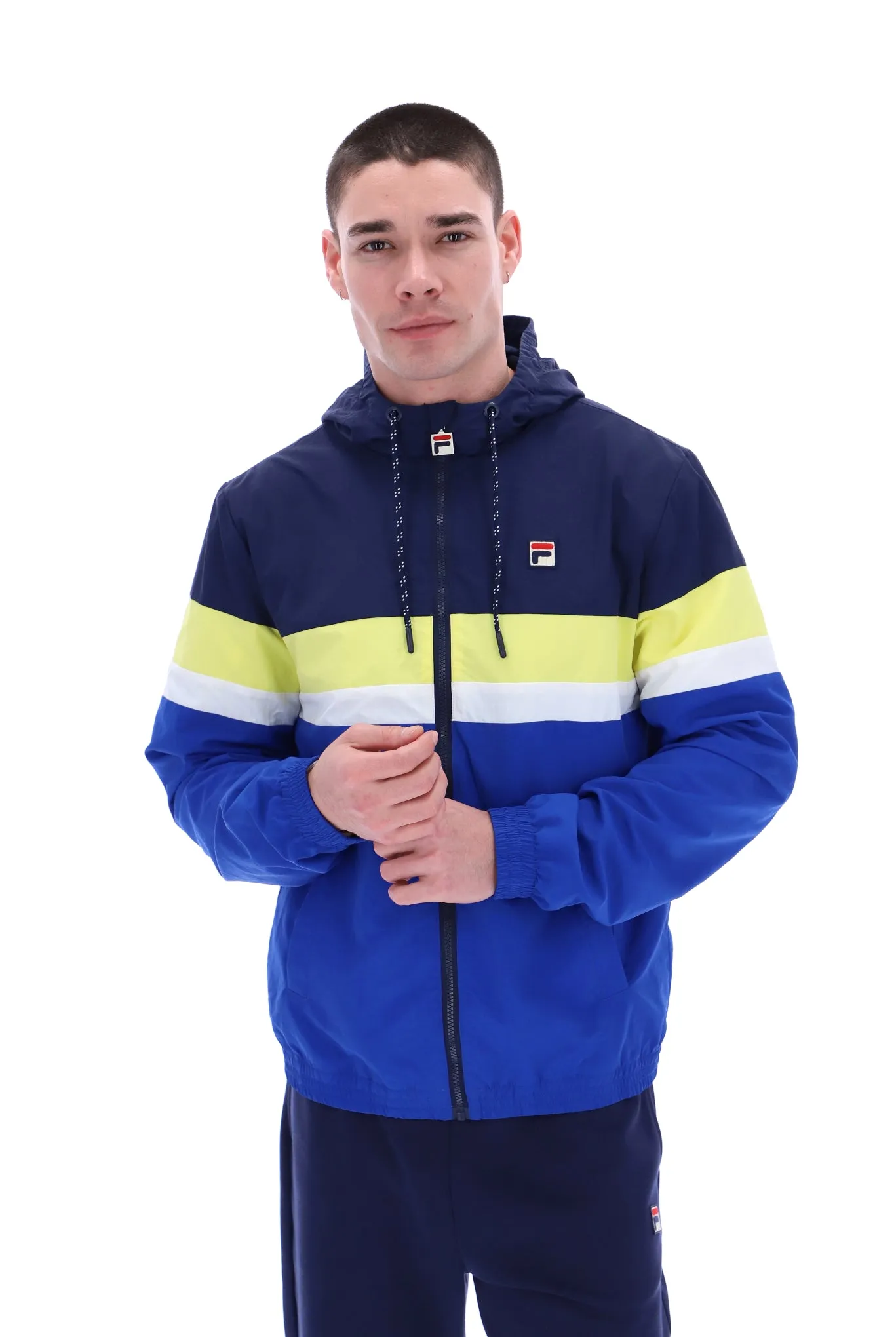 Shaan Colour Block Zip Up Jacket