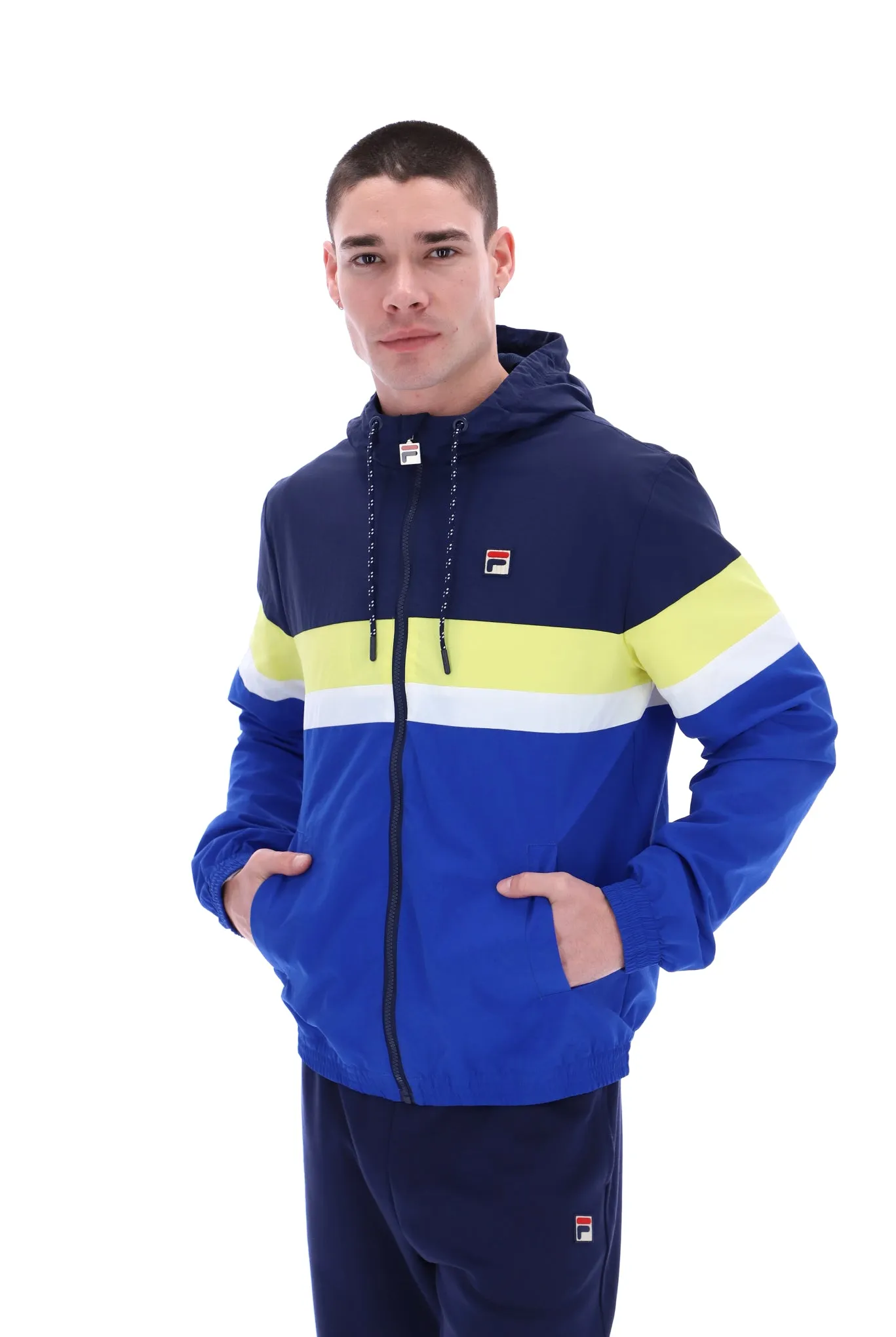 Shaan Colour Block Zip Up Jacket