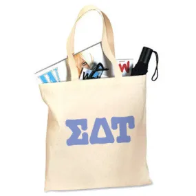 Sigma Delta Tau Budget Tote, Printed Letters - 825 - CAD