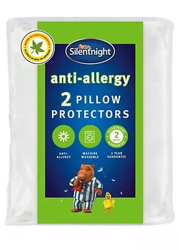 Silentnight Pack of 2 Anti Allergy Pillow Protectors | Kaleidoscope