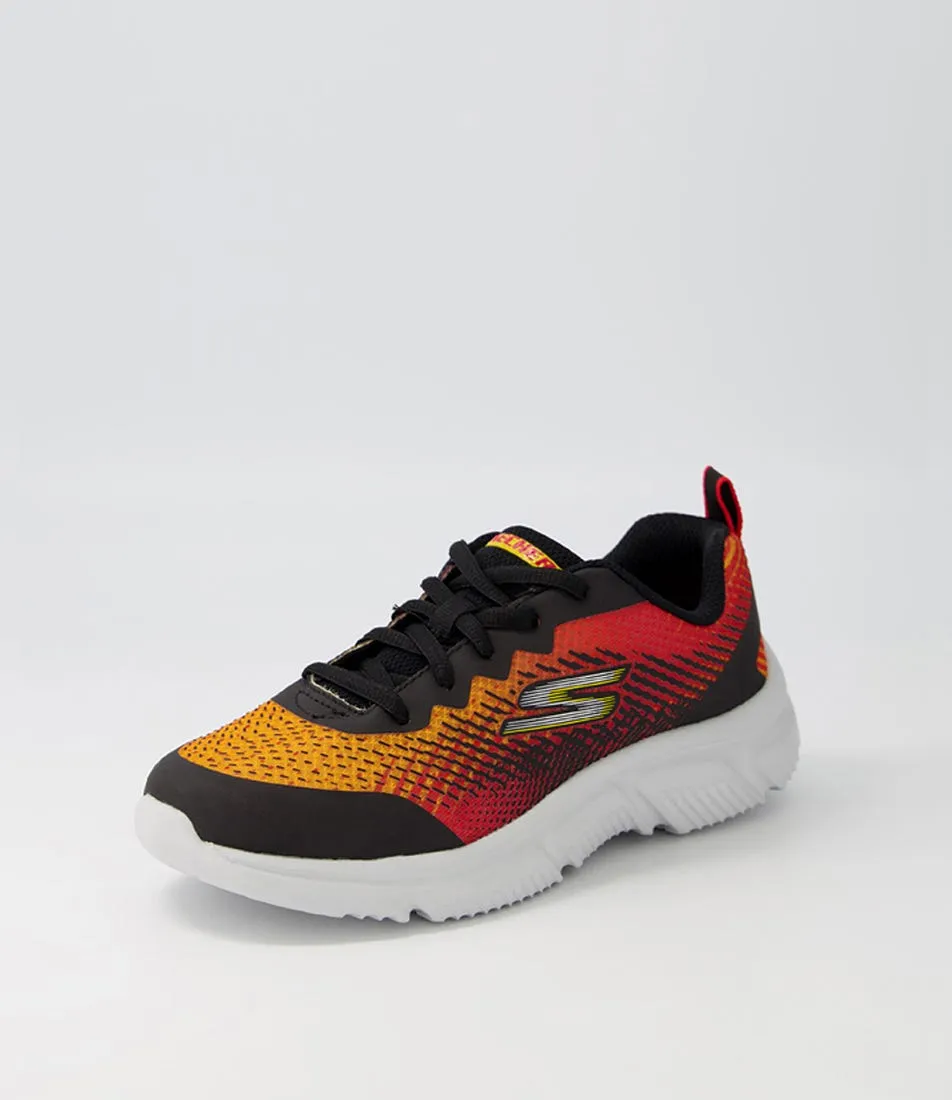 SKECHERS Go Run 650 Jnr Black Red Sneakers