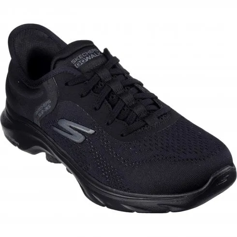 Skechers GO WALK 7 - Valin | Black | Women's Comfort Slip-in Trainers