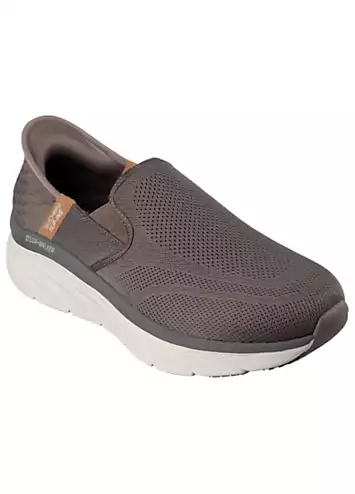 Skechers Mens Brown Slip-Ins D’Lux Walker Orford Trainers