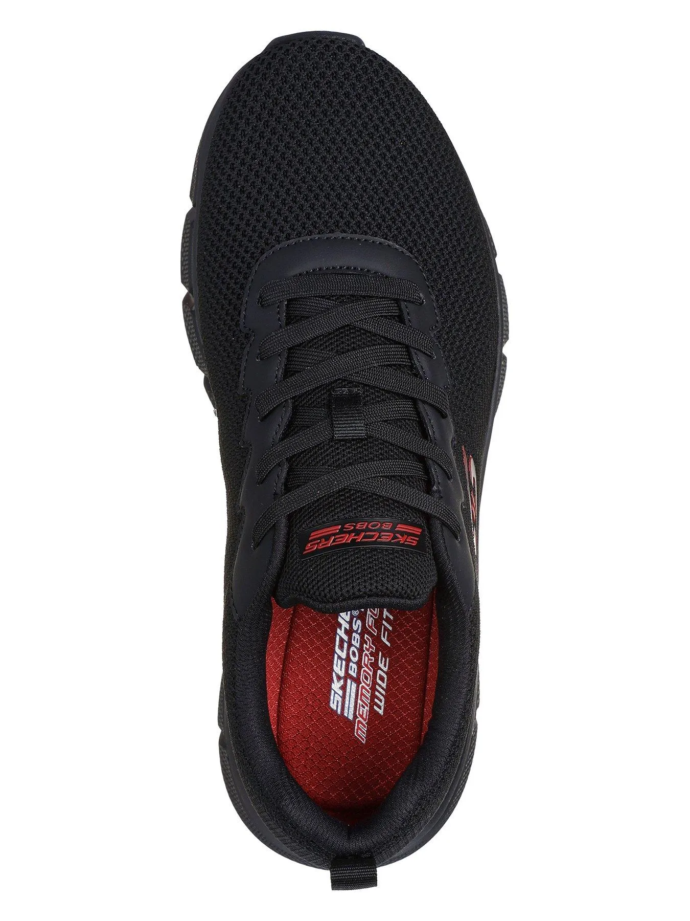 Skechers Skechers Bobs B-Flex Lace-Up Knit Trainers - Black Knit