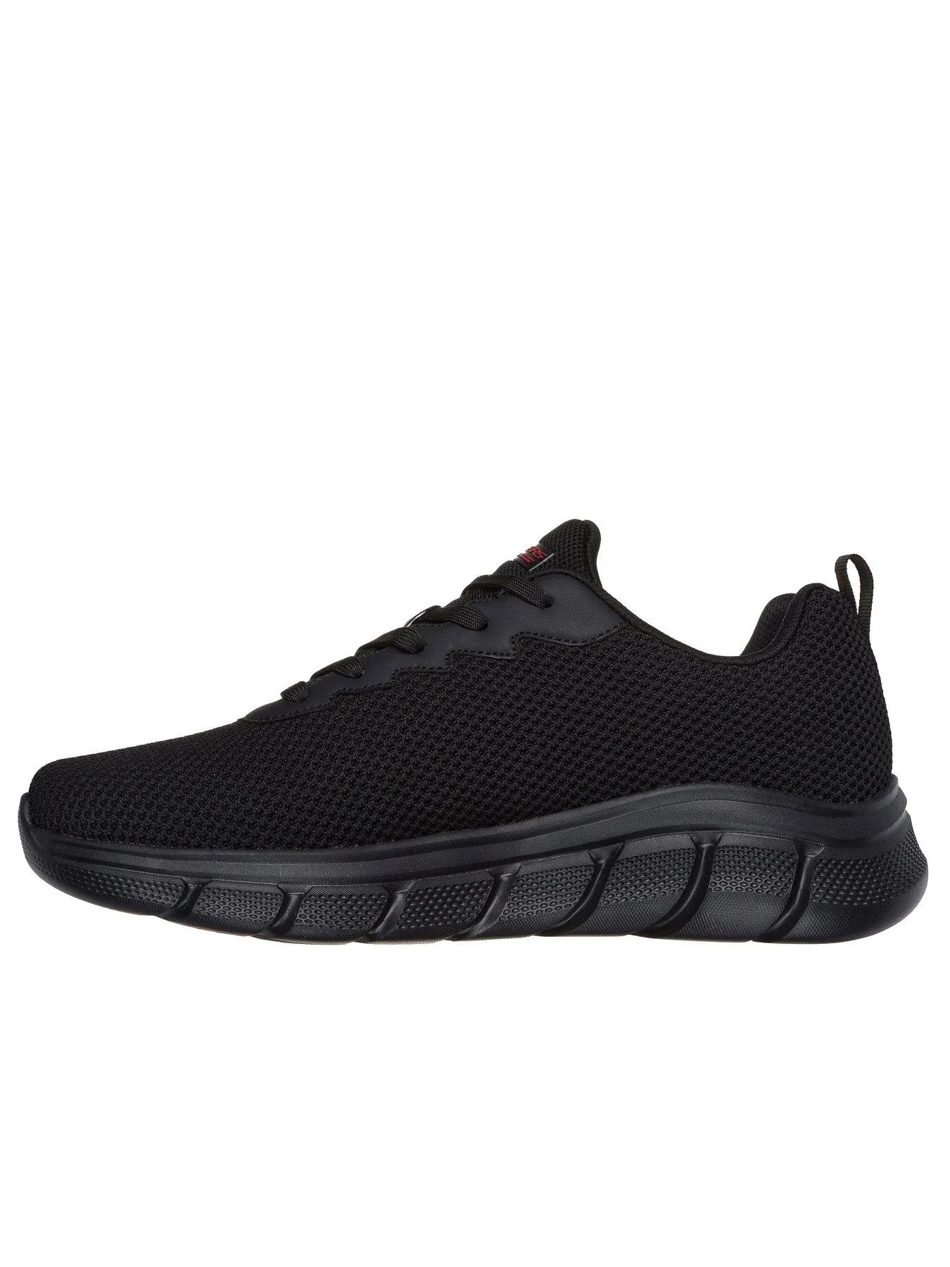 Skechers Skechers Bobs B-Flex Lace-Up Knit Trainers - Black Knit