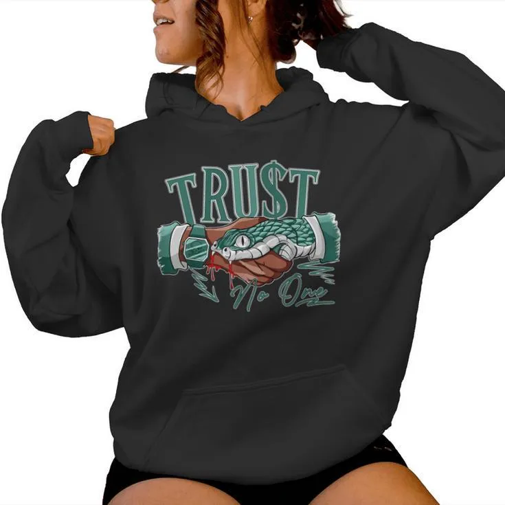 Snake Trust No One Oxidized Green 4S Matching For Women Women Hoodie