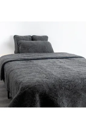 Soft Furnishings | Merino Wool Quilt - Grey | Native Natural