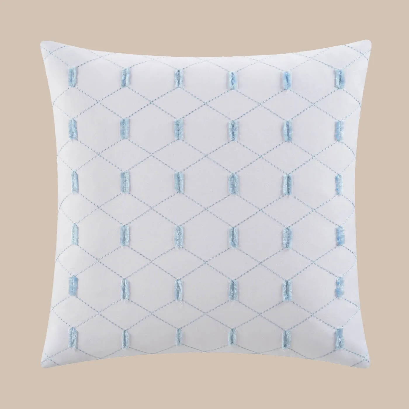 Southern Tide Southern Pines Square White Decorative Pillow