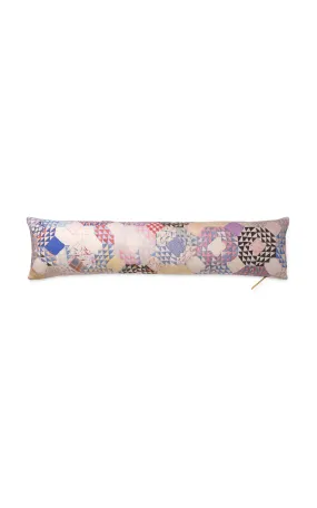 St. Frank Kaleidoscope Shell Quilted Linen-Cotton Pillow