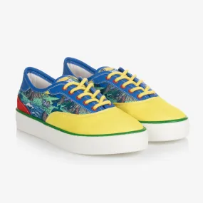 Teen Yellow Canvas Trainers