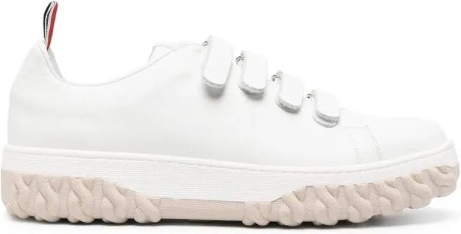 Thom Browne Court touch-strap sneakers White