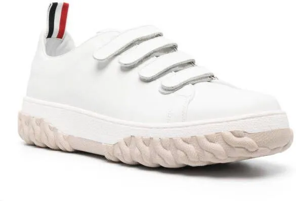 Thom Browne Court touch-strap sneakers White